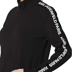 Karl Lagerfeld Paris Funnel Neck Zip Up Sweatshirt